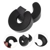 Tofficu 2pcs Silent Door Stopper Wedge Anti-Skid Half-Circle Design Plastic