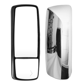 P SEPEY Door Mirror for Volvo VNL, Chrome Door Mirror Power Heated with Turn Signal for Volvo VNL 670 780 630 730 860 Trucks, Passenger Side