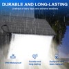 JUMGUN Solar Flood Lights Outdoor Dusk to Dawn, with Adjustable
