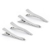 MAHAVIMOKSA Wholesale 100pcs 60mm/2.36" Silver Single Prong Metal Alligator Clip