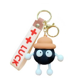 XBZYS Keyring Women Men Keyring for Car Motorcycle Pendant Gift for Women Men Backpack Decorations Gift for Mum Ladies Girlfriend, black