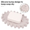 DODAMOUR 3 Pack Silicone Soap Dish, Large Self Draining Soap
