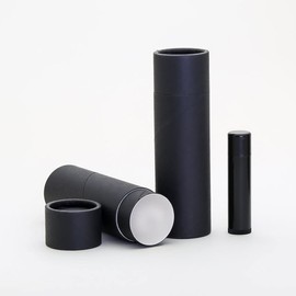 2.5 OZ Black Kraft Paperboard Deodorant/Cosmetic/Lotion/Lip Balm Tubes (25)