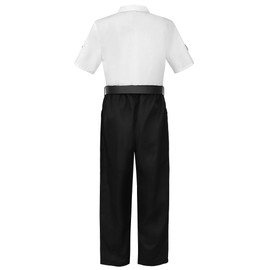 ReliBeauty Pilot Costume for Kids with Accessories Airline Captain pilot Costume Dress up Career Day,140