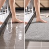 Grey Chenille Bath Mat Water Absorbent Non-Slip Rug – Soft