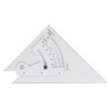 TRIANGLE ADJUSTABLE CLEAR ACRYLIC 8 INCH WITH INKING EDGE