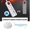 EXTRASTAR 1 Pack 3 Outlet Power Strip with Switch Cable