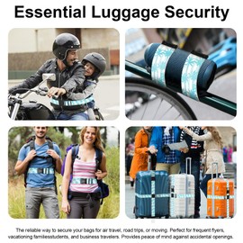 ZSYTZL 2 Pack Luggage Straps, Adjustable Cute Printing with Combination Lock Luggage Straps for Women Men Travel School Business Trips-Coconut Trees