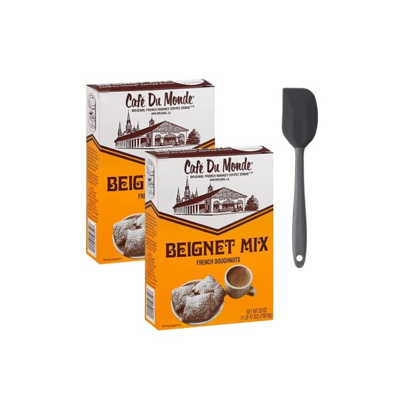 Cafe Du Monde Beignet Mix French Doughnuts Bundle, Includes Two