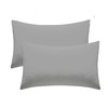 Pillow Cases 2 Pack Charcoal Pillow Covers 50X75CM Hotel Quality