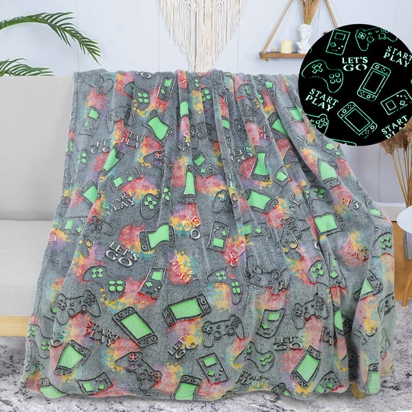 Cuddly blanket for children, luminous in the dark, cuddly blanket,