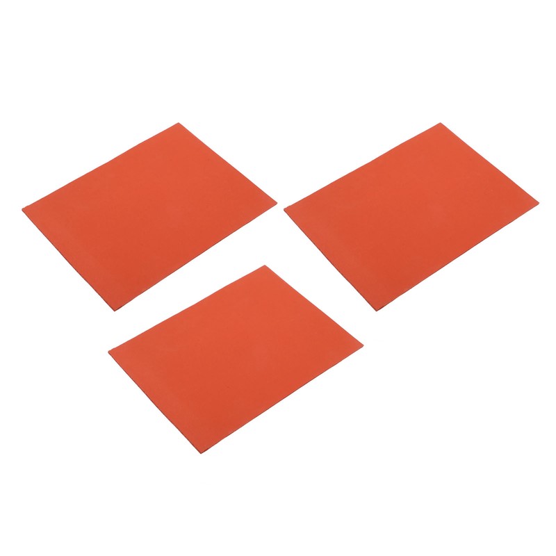 3Pcs Red Maintenance Silicone Pad Heat Insulation Silicone Mat for
