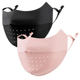 PKRFCJ UV Face Mask Sun Protective UPF 50+ Ice Silk Washable Reusable Breathable Face Cover for Women - Golf Sports Sun Masks