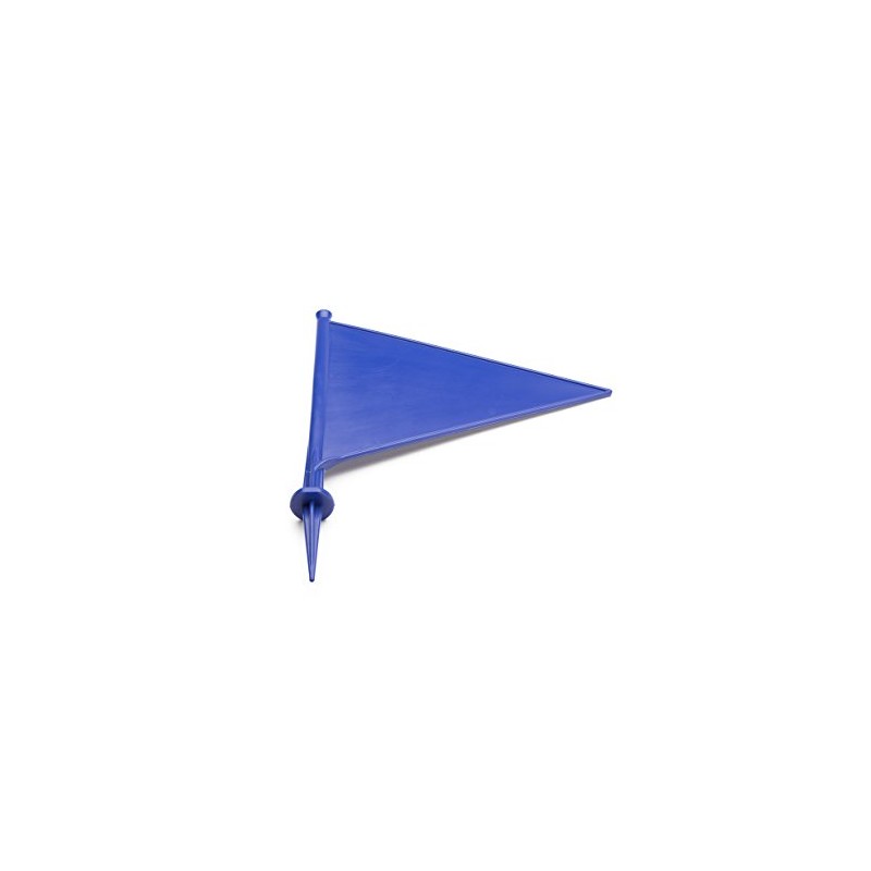 MPL Gardening 10 x Blue Cricket Sports Border Markers Flags