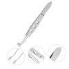 FOMIYES 5pcs Meibomian Gland Expressor Stainless Steel Tweezers for Eyelid