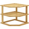 Taylor & Brown Bamboo 3 Tier Corner Shelf Unit Kitchen
