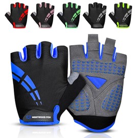 WESTWOOD FOX Guantes de Ciclismo para Motocross, Fitness y Guantes Deportivos, Unisex Medio Dedo Acolchado de Gel para Ciclismo de Montaa,...         
