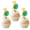 24 piezas de decoración para cupcakes de 1er cumpleaños con