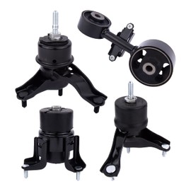 Engine Motor and Transmission Mount Set of 4 - Compatible with Toyota Camry Motor Mounts 2002-2006 2.4L Automatic Trans - Replaces A4203, A4211, A4204, A4207 - Front, Right, Rear, Upper