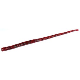 Zoom Magnum Shakey Head Worm - Pack of 15 (Redbug, 7 inch)