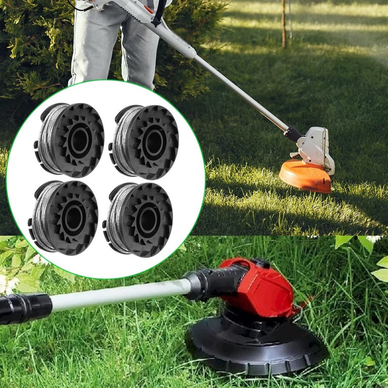 Pack of 4 Thread Spools Grass Trimmer Thread Replacement Spools