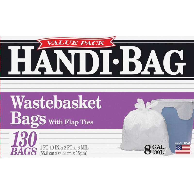 Webster HAB6FW130 Handi Bag 8 Gallon Super Value Pack Waste