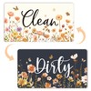 Cosmisun Clean Dirty Dishwasher Magnet - Wildflower Clean Dirty Sign