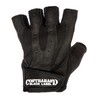 Contraband Black Label 5150 Mens Pro Leather Fingerless Weight Lifting