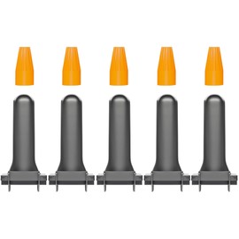 PetsTEK 5 Pack Direct Bury Waterproof Wire Splice Kit, Wire Nut Electrical Connectors for Wire Break Repair, Compatible with PetSafe, SportDog, Dogtra In-Ground Dog Fence Systems, Made in USA