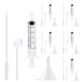 Perfume Dispenser Transfer Tool Kit, Large Bottle Dispensing Funnel and Syringe Dispenser Pump, Refillable Set for Travel Cosmetic Perfumes Transfer to Empty Small Bottles (24Pcs Transfer Tool Kit)