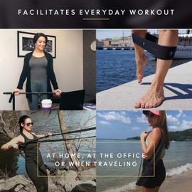 Swedish Posture Mini Gym, Full Body Exercise Kit with Resistance Band to Use at Home, to Travel, Or at The Office