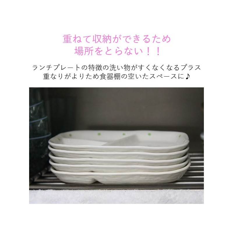 Divider Plate, Polka Dot Lunch Plate, Large (Polka Dot), Pink,