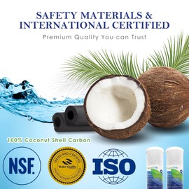 NSF Certified 3 Stage Reverse Osmosis RO Water Filters Replacement Universal 10” Water Filter System Compatible