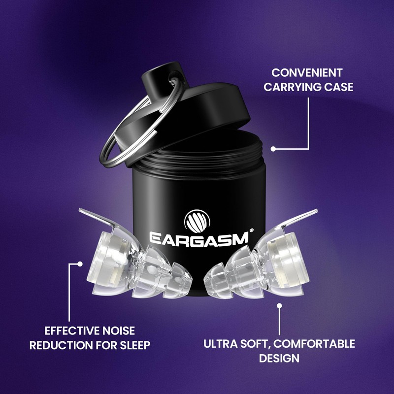 Eargasm All-Nighters Earplugs Standard - Noise Reducing Night-Time Ear-Plugs for
