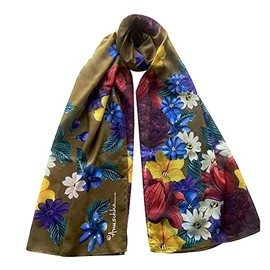 Anuschka Women's Original Printed Artwork Chiffon Scarf, Dreamy Floral
