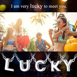 Silvora S925 Silver Letter Pendant, Name Initial Necklace, A-Z for Silver Name Necklace, Women, Children & Men, 46 cm + 5 cm Extension Chains, Silver