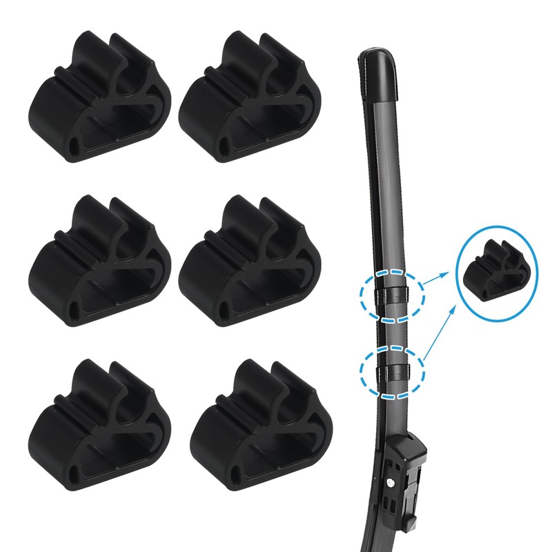 Pack of 6 Windscreen Wiper Arm Clips for 3008, 5008