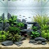 YISZM Slate Rock for Aquarium, 5-7 Inch Polished Natural Stone