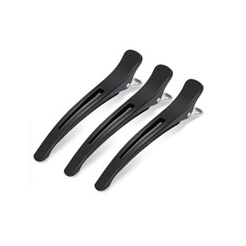 Dakar Hairdresser Hair Clip Bangs Clip Dakar Men Women Hairpin Hair Clip Hairdresser Professional Use for Facial Cleansing Makeup Pack Haircut and More (Black, 3 Pieces)