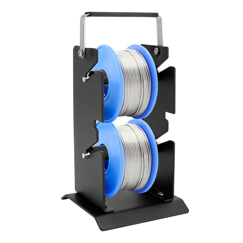 QWORK 2 Pack Dual Solder Dispenser Reel Solder Reel Stand,