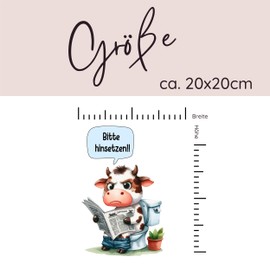 GRAZDesign Toilet Lid Sticker Please Set Funny DIY Bathroom Wall Sticker Toilet Sticker Door for Wall Sticker