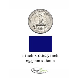 Rectangular Stickers Removable no Residue 1 inch x 0.625 inch- 10-Colors Labels Great for File Folder tabs (25.5mm x 16mm) 550 Pack by Royal Green