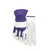 Women's Garden Glove Mesh Back Breathable Soft Grain Cowhide Palm,