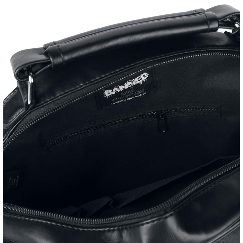 Banned Big Pentagram Handbag Black