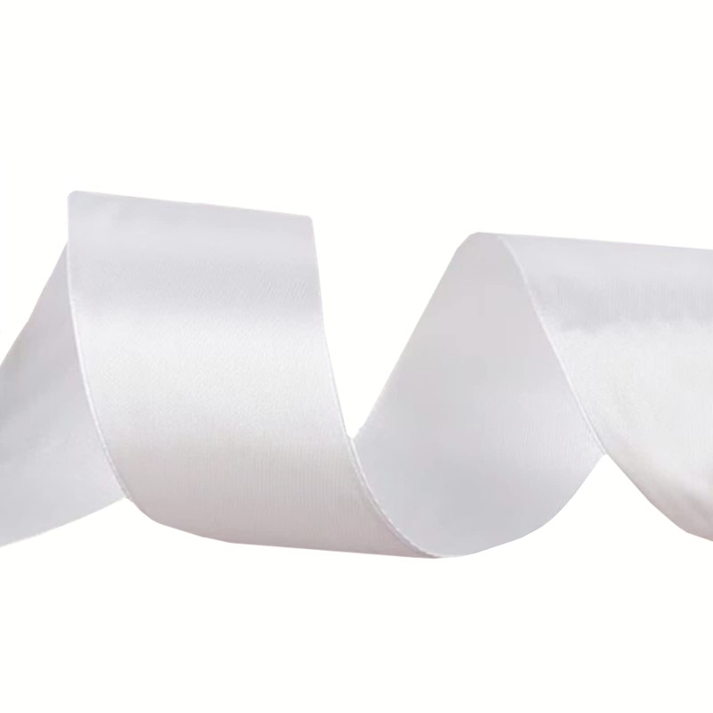 SWTOOL 2" Wide Single Face Satin Ribbon Roll for Wedding,
