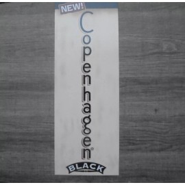 COPENHAGEN BLACKDOUBLE SIDED CARDBOARD STOCK SIGN 16.25 X 6"