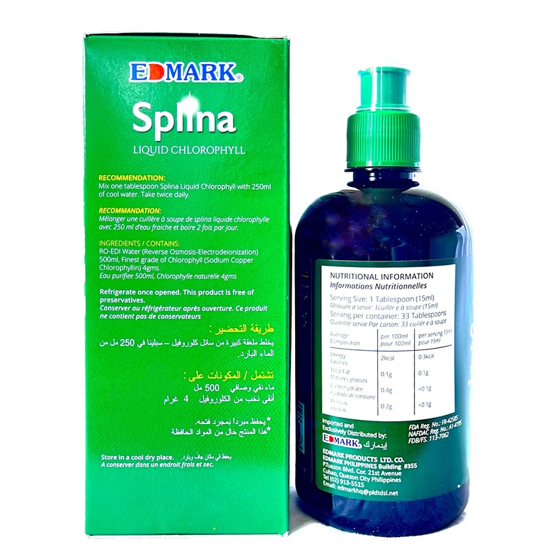 EDMARK Splina - Chlorophyll Drink - Balances -Cleanses - Rich