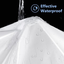 FY&XZH Waterproof Fabric Shower Curtain Liner with 3 Built-in Magnets, White Cloth Shower Liner with Coated Layer, Machine Washable, 12 Reinforced Grommets，71 x 71.5 Inches(Hooks Not Included)