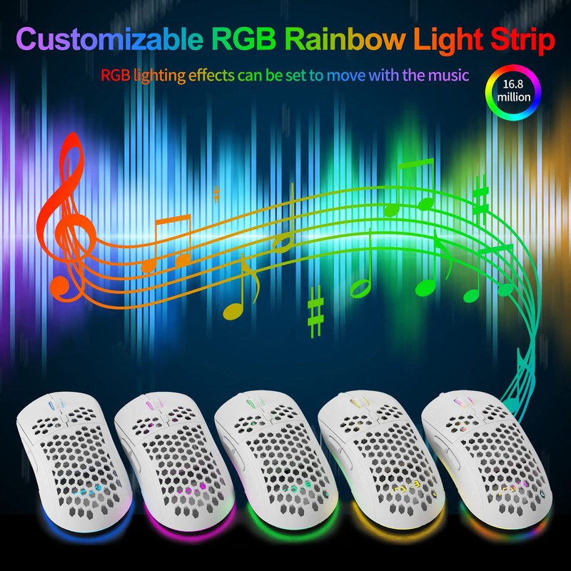 Dierya ×TMKB M1SE Gaming Mouse with 12800 DPI Optical Sensor,