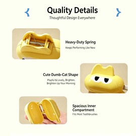 Cute Toothbrush Cover Protector with Toothbrush Holder Set of 6